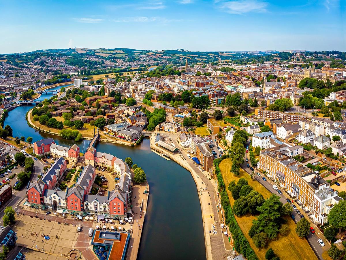 Aerial View Of Exeter