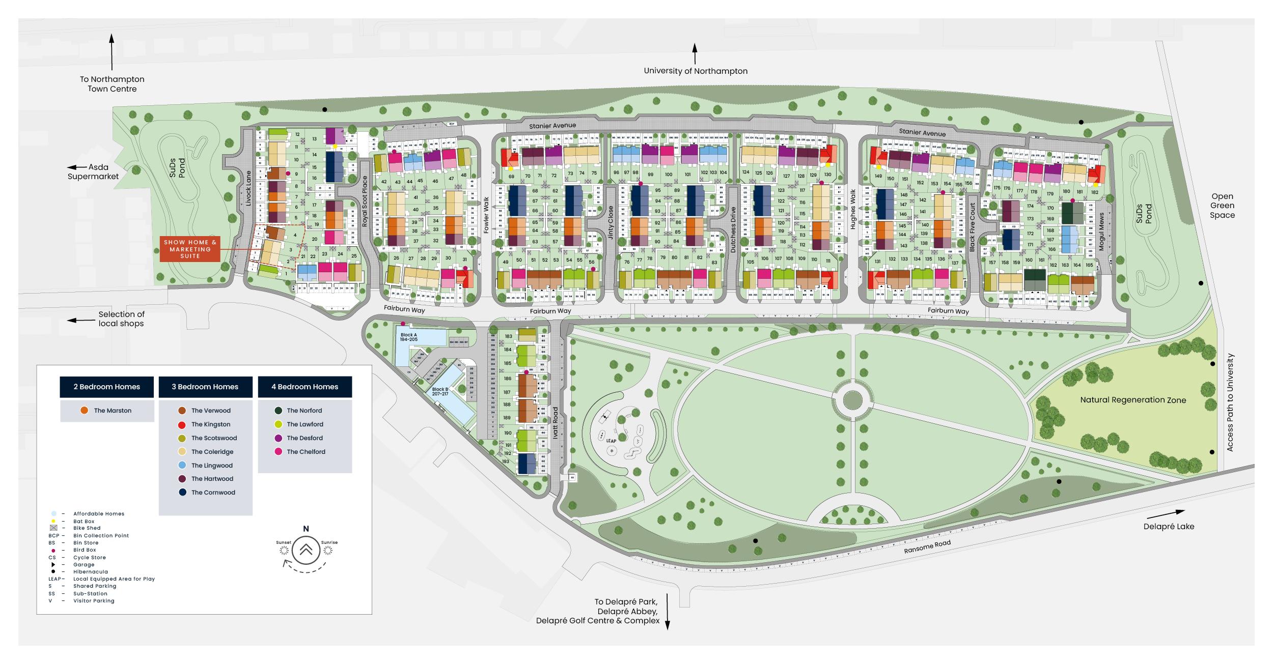 Delapre Site Plan