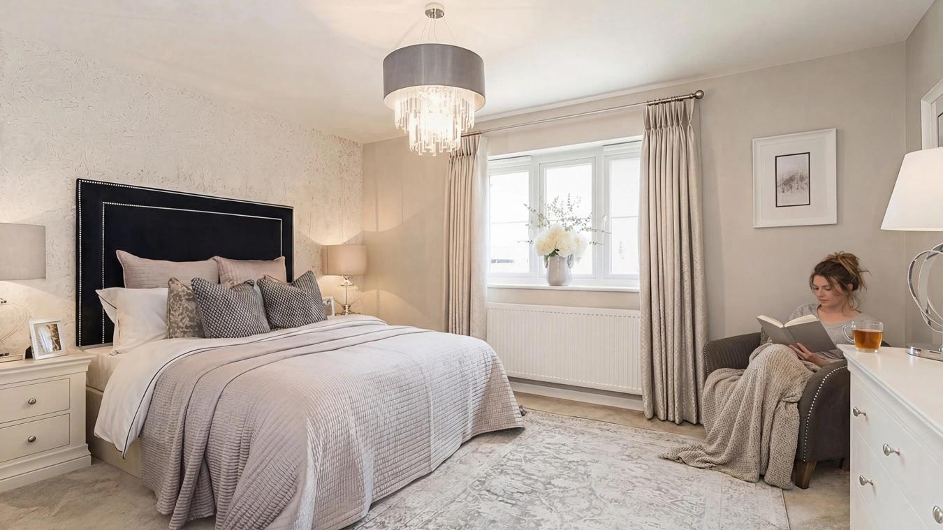 Lifestyle bedroom reading