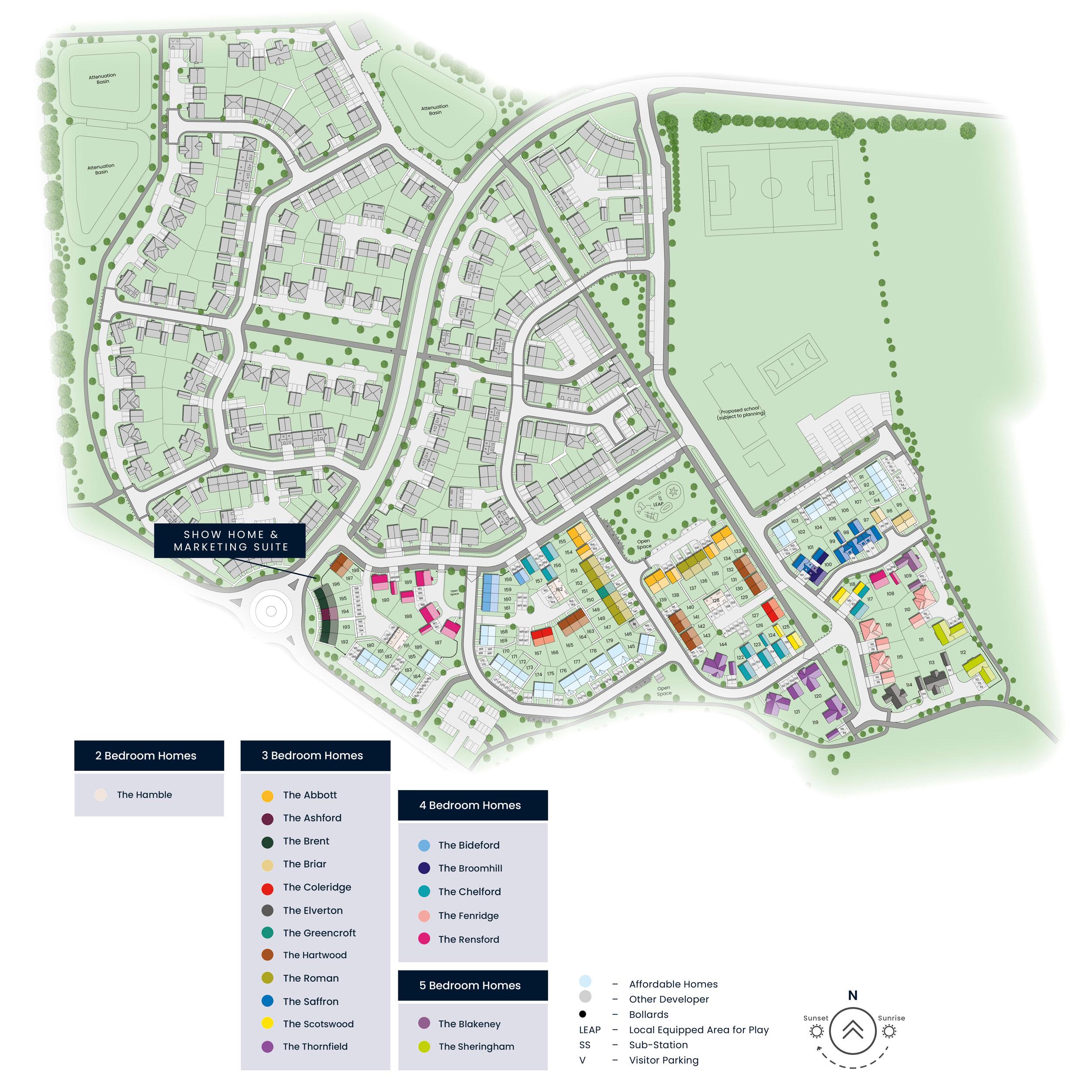 Kiln Grove site plan