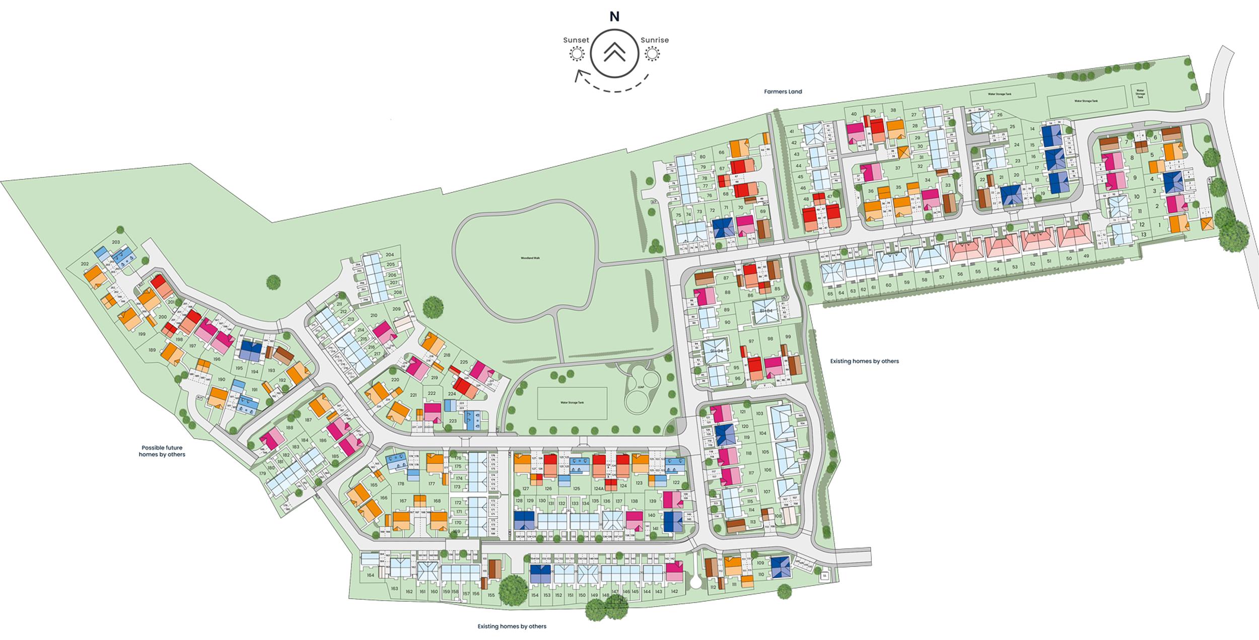The Bluebells at Tanton Fields Site Plan