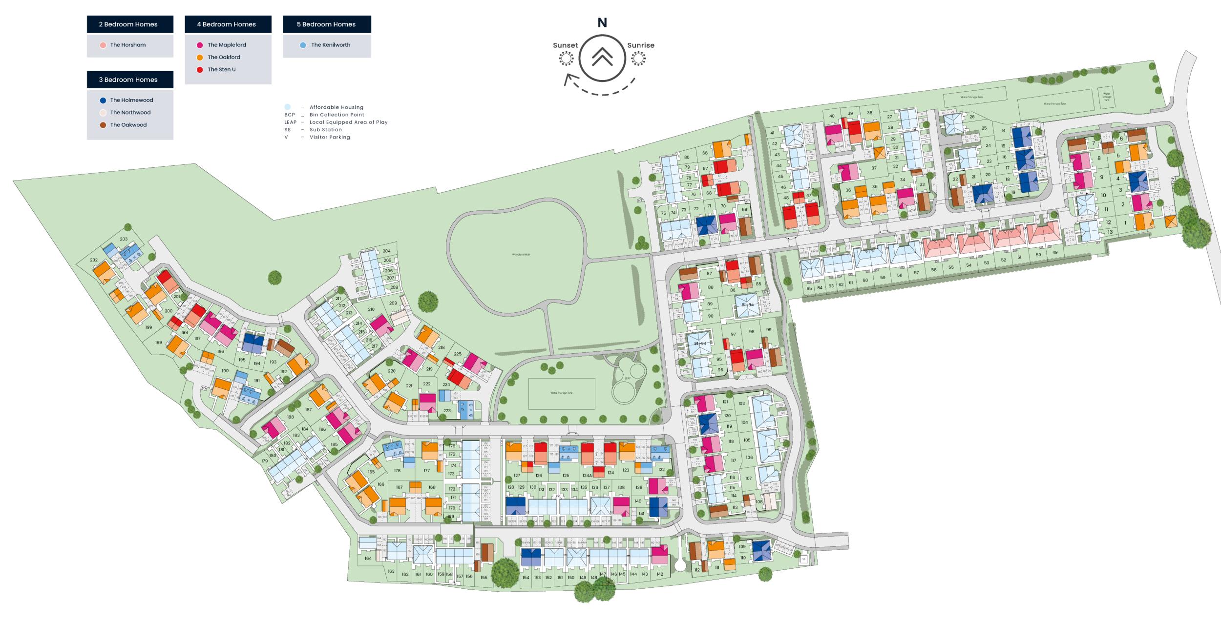 The Bluebells at Tanton Fields Site Plan